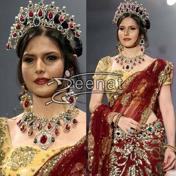 zarine khan walks the ramp at banglore fashion week. she looks like a ...